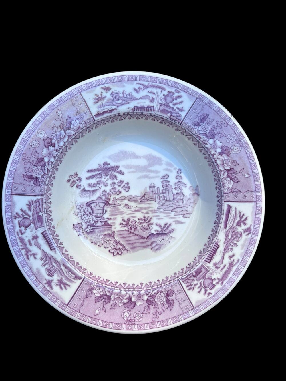 Vintage Syracuse Mulberry Transferware Bowl Restaurant ware Cottagecore Farm